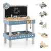 Kids Wooden Toy Workbench Toddler Pretend Play Tool Bench Workshop w/Accessories 1