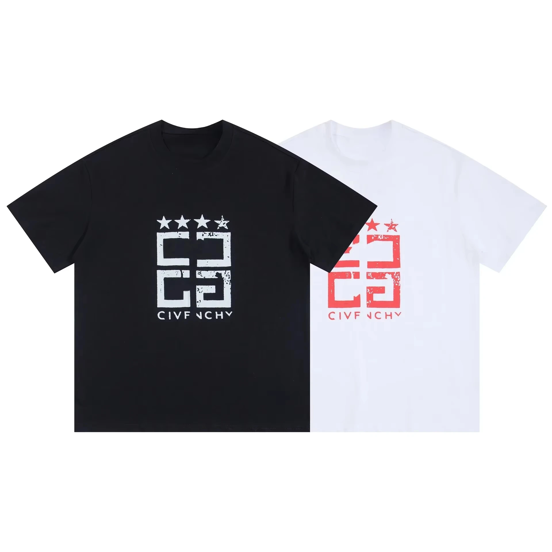 New Summer Fashion G Home Luxury Brand Pentagram Letter Print T-Shirt Men Women Short Sleeve Crew Neck Streetwear Tee
