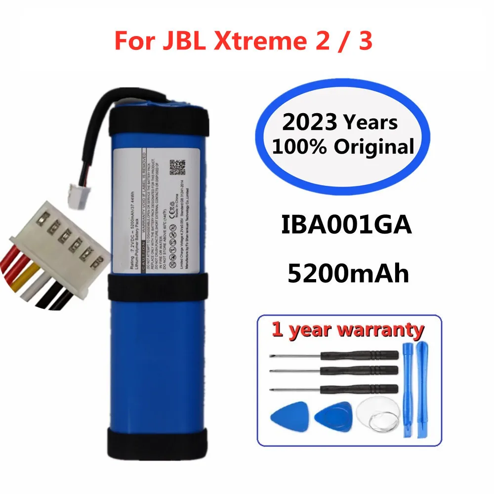 

2023 Years New Original Player Speaker Battery For JBL Xtreme 3 Xtreme 2 Xtreme3 Xtreme2 5200mAh IBA001GA Loudspeaker Batteries