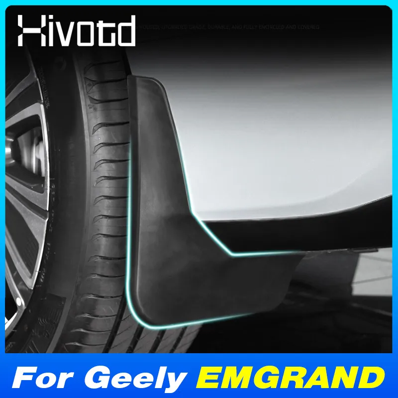 

Car Splash Guards Fender Mudguards ABS Spatter-Proof Protect Cover For Geely EMGRAND 2022-2024 Exterior Modification Accessories