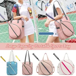 Fashion Tennis Racket Shoulder Bag Portable Outdoor Sports Accessories Badminton Organizer Travel Gym Bag Dry-wet Separation