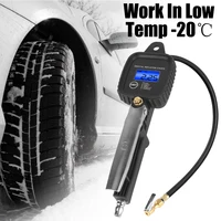 With Inflator Hose Car Tire Pressure Gauge High-precision Monitoring Inflation Gun Car Tire Manometro Digital Inflator Gauge - Image 4