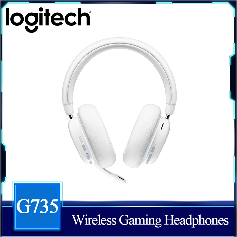 Original Logitech G735 Aurora Wireless Gaming Headset Kabel gebundener  Bluetooth-Kopfhörer mit Mikrofon 16,8 Millionen RGB, virtueller  Surround-Sound - AliExpress