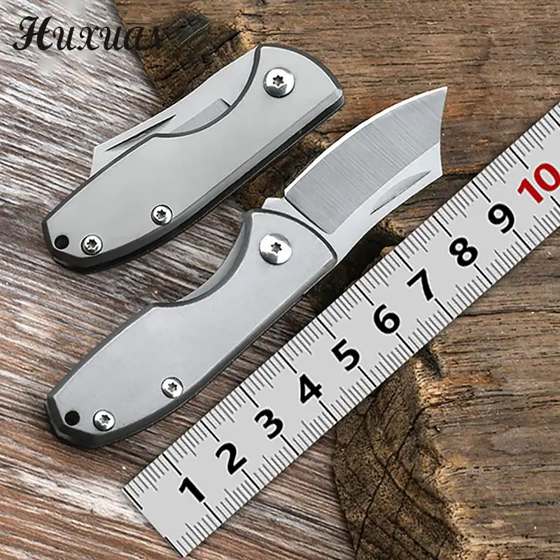 1pcOutdoorCampingFoldingKnifeHighHardnessStainlessSteel