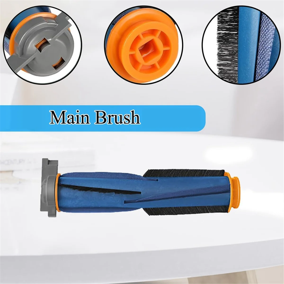 FZFZ For RV2310AE Matrix Robot Vacuum Cleaner Accessories Kit, Main Side Brush Hepa Filters Foam Filters Cleaning Brush