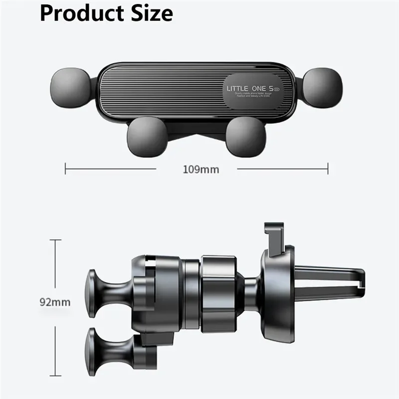 Universal Car Phone Holder with 360 Rotation
