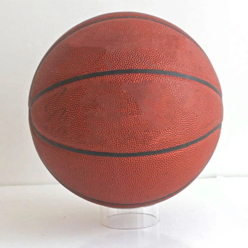 Acrylic Ball Stand Clear Round Display Stand Support Holder For Football Basketball Rugby Soccer 4