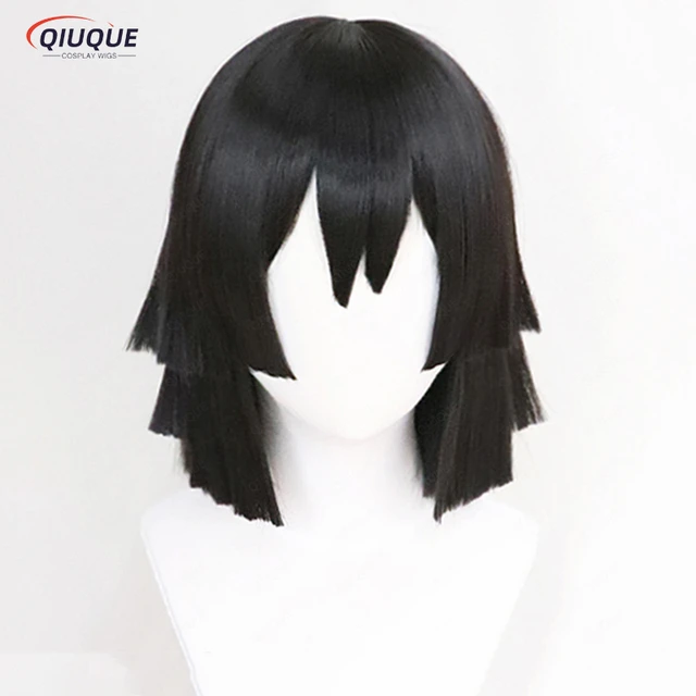 Tomioka Giyuu Perucas de Cosplay Masculino, Anime, Longo, Preto, Fofo,  Resistente ao Calor, Cabelo Sintético, Halloween, Boné, 40cm - AliExpress