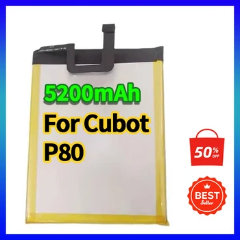 100% NUOVO Per Cubot P80 Batteria 5200mAh Sostituzione Del Telefono Mobile Batteria di Backup Batterie Per Cubot