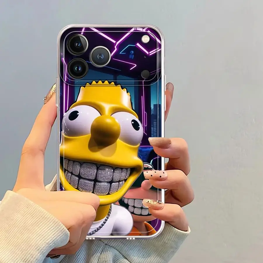 The Simpsons Cartoon Soft Phone Cover Case