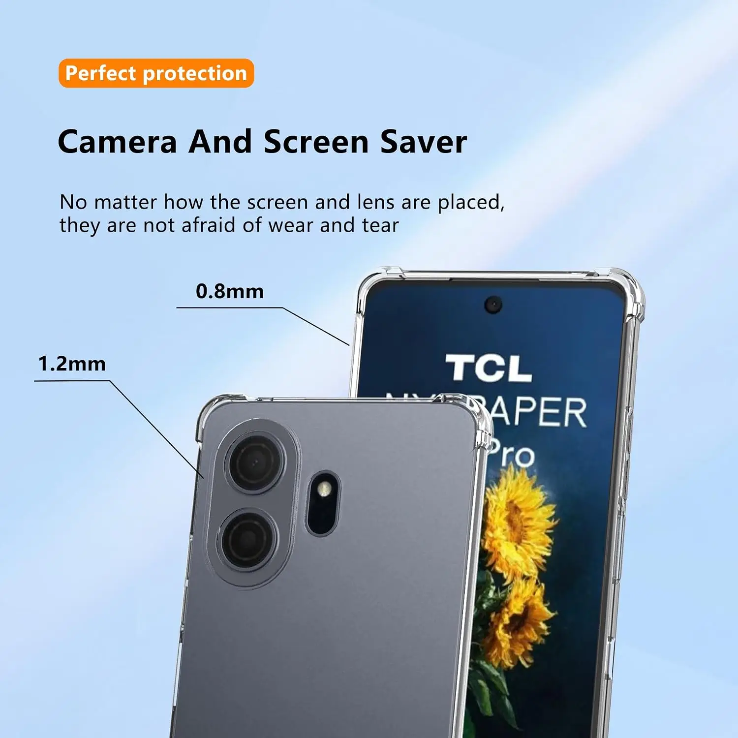 Enhanced TPU Transparent Shockproof Phone Case - Protective Cover s Capa Coque