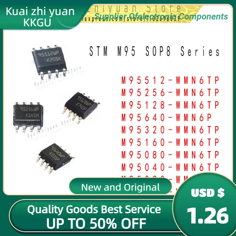 

5PCS/Lot New And Original 95010 95020 95040 95080 95128 95160 95256 95320 95640 95512 SOP-8 SMD IC In Stock Chip
