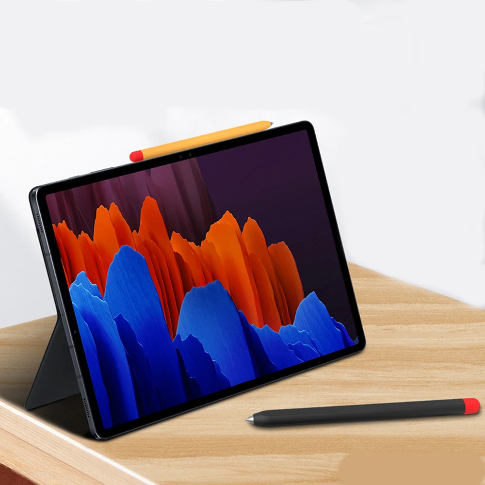 Tablet Case For Samsung Galaxy Tab S6 Lite P610 Tab S7 S8 S9 S10 Tablet S6Lite Pencil Case Cover SPen Bag Non-slip Protection Silicon Sleeve