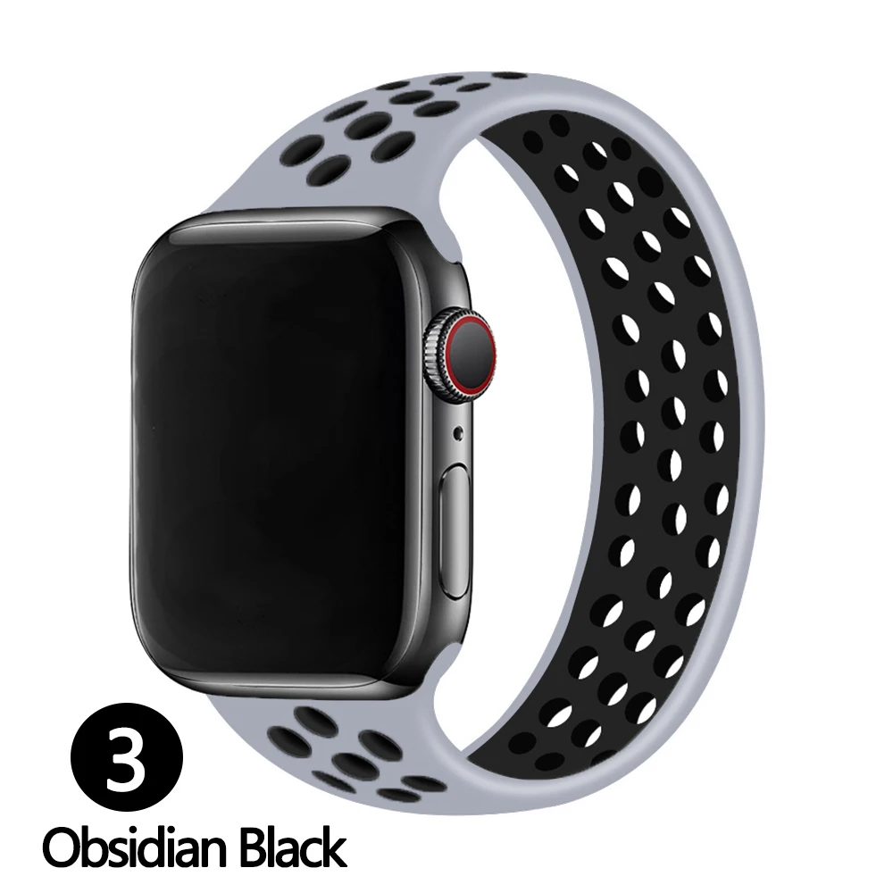 Stylish Silicone Solo Loop Watch Band