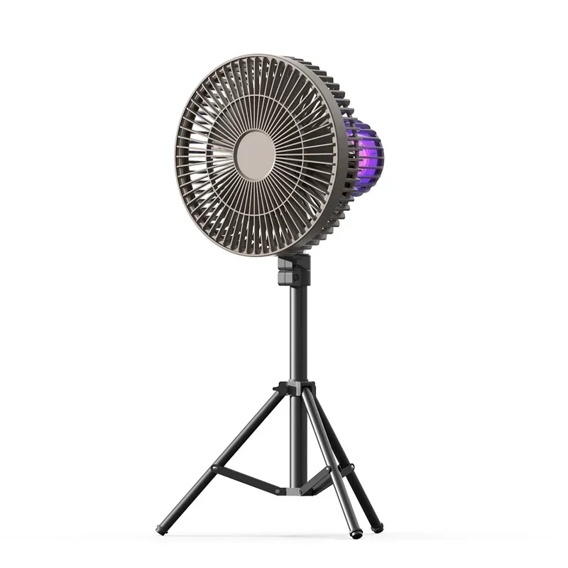 Портативный вентилятор для кемпинга со штативом 4 в 1, светодиодный ночник, внешний аккумулятор, USB перезаряжаемый, 8000 мАч, потолочный вентилятор, настольный USB-вентилятор