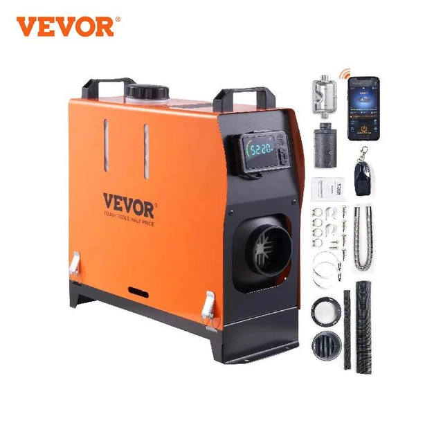 VEVOR Diesel Air Heater All-in-one 12V 5KW Bluetooth App LCD for