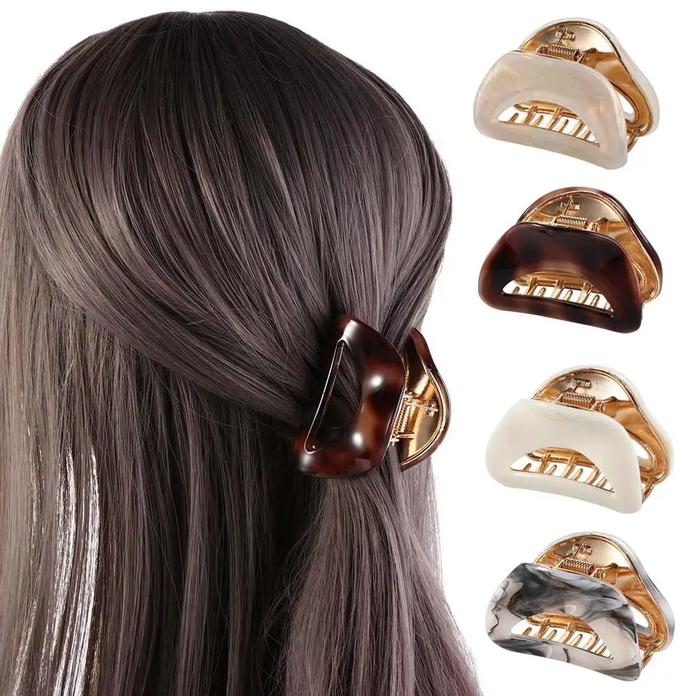 

Заколка для волос, мини заколка для волос, ажурная эллиптическая ацетатная заколка для волос, Леопардовый узор, зажим для хвоста, заколка-Пряжка из уксусной кислоты