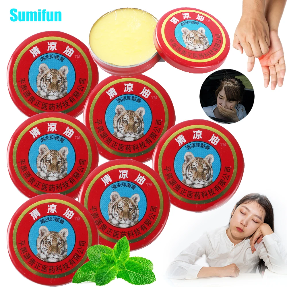 

5/10/20pcs Tiger Balm Cooling Oil Mint Refreshing Cream Mosquito Bites Anti-Itching Ointment Relieve Dizziness Headache Plaster