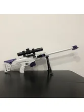  soft bullet gun shell ejection soft bullet EVA sniper rifle manual loading White weapon boy toy gun CS fighting combat 