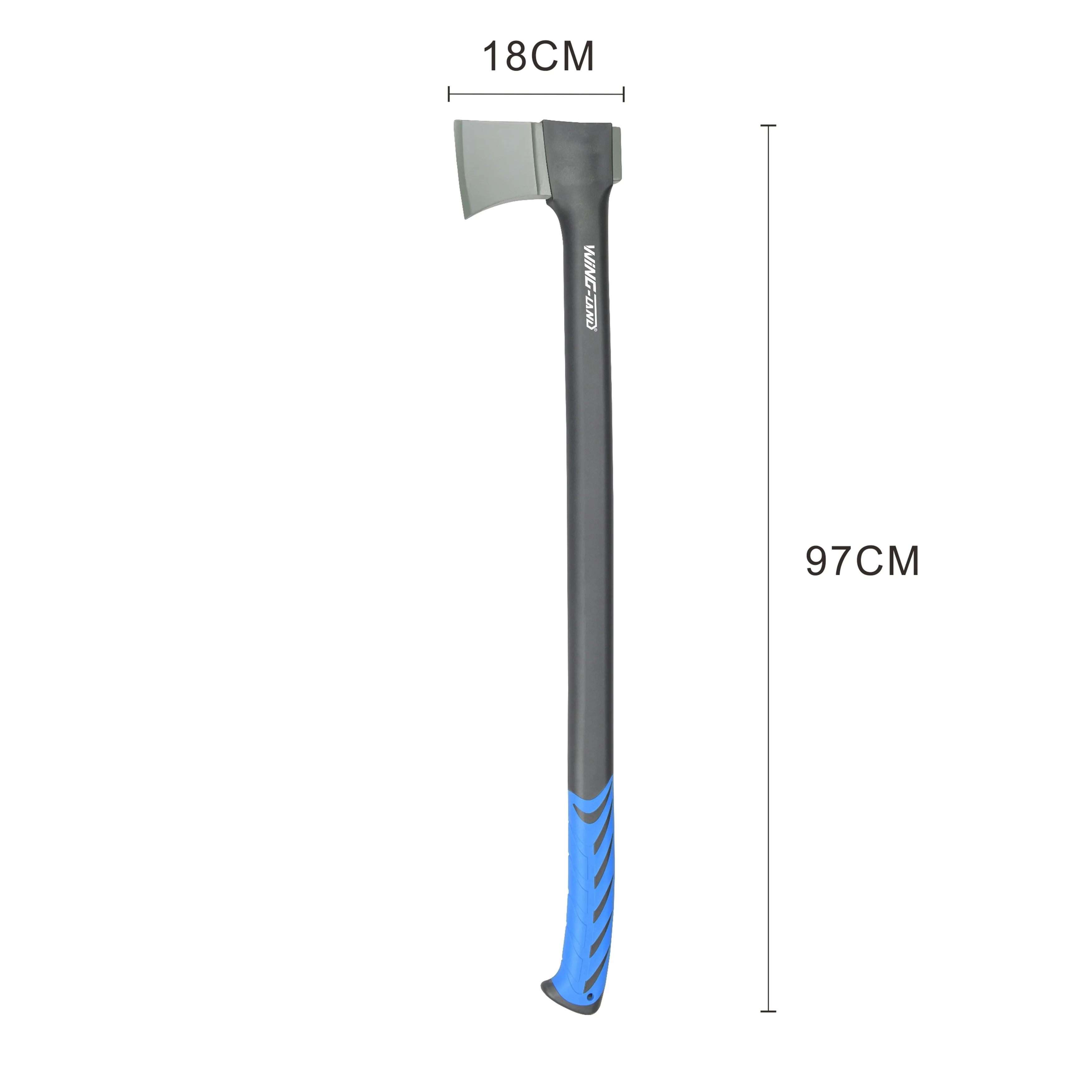 38" Outdoor Chopping Axe Hatchet Fiberglass Handle Survival Camping Axe Wood Splitting