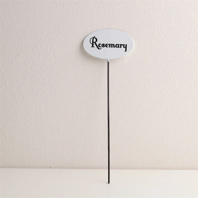Fehér Zománc Gyógynövény Címkék Kerti Jel Jardinage Potager Plant Kertészeti Ajándékok - Image 3