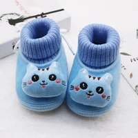 Winter Newborn Baby Girls Winter Boots Cartoon First Walkers Soft Soled Infant Toddler Kids Girl Footwear Shoes Booties 4