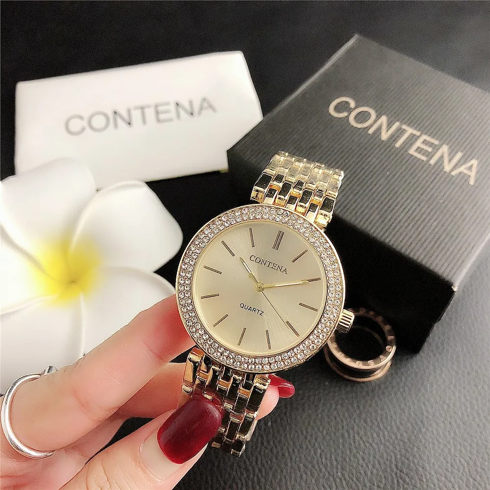 

New Steel Belt Women's Watch Star Rhinestone Diamond Full Fashion Women's Quartz Watch Reloj Mujer Marcas Famosas De Lujo