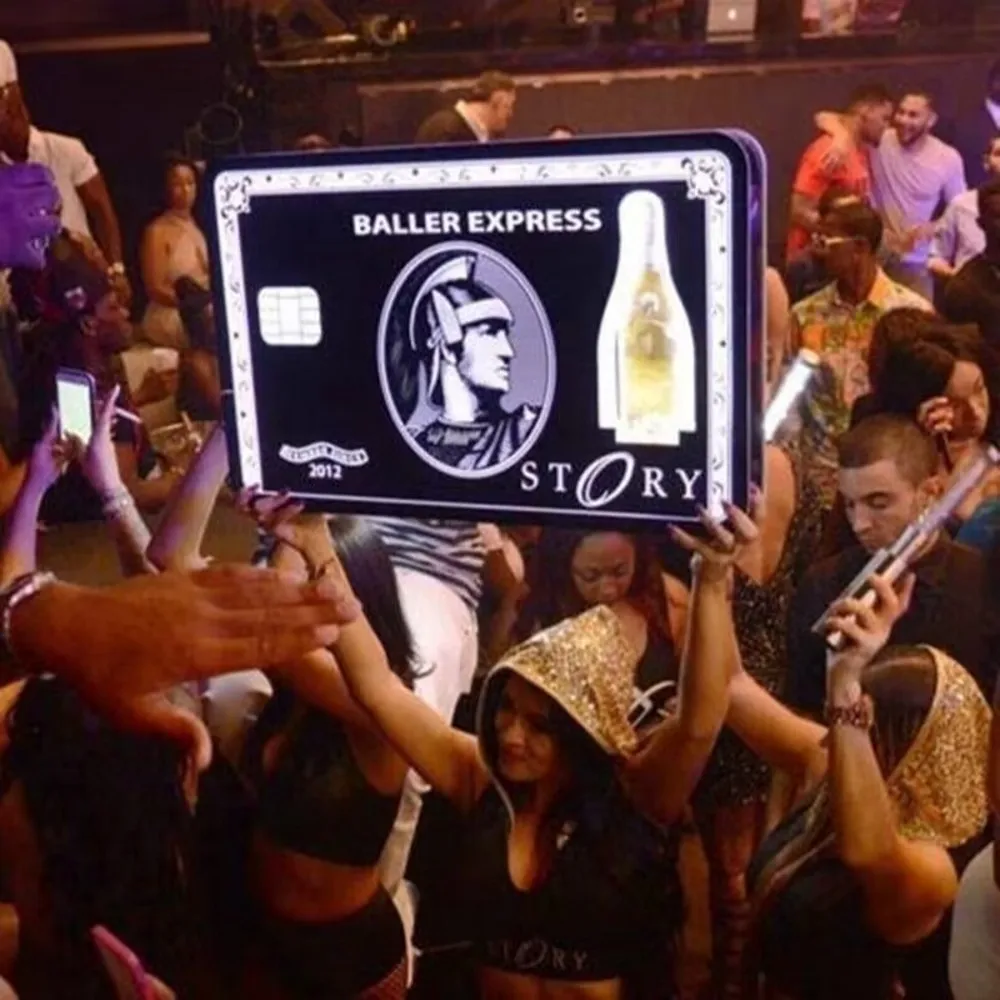 

Светодиодная подсветка, американская экспресс-доставка, презентация бутылок Amex для праздников, вечеринок, лаунджей, баров, ночных клубов