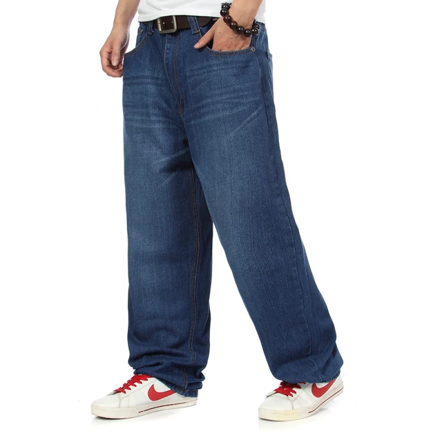 Baggy Jeans Men Denim Pants Loose Streetwear Jeans Hip Hop Casual  Skateboard Pants for Men Plus Size Trousers,Blue,44 : : Clothing,  Shoes & Accessories