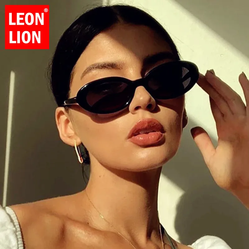 

LeonLion 2023 Oval Sunglasses Women Retro Women Sun Glasses Luxury Eyewear For Women/Men Brand Designer Small Frame Gafas De Sol