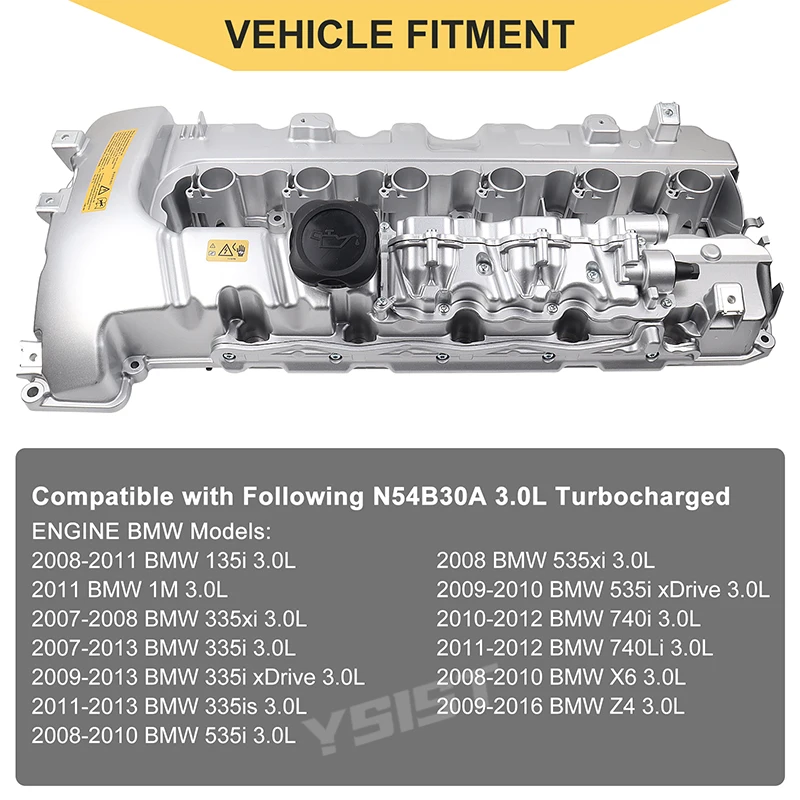 アルミエンジンバルブカバー,ガスケット付き,bmw 135i 335i 535i 740i 