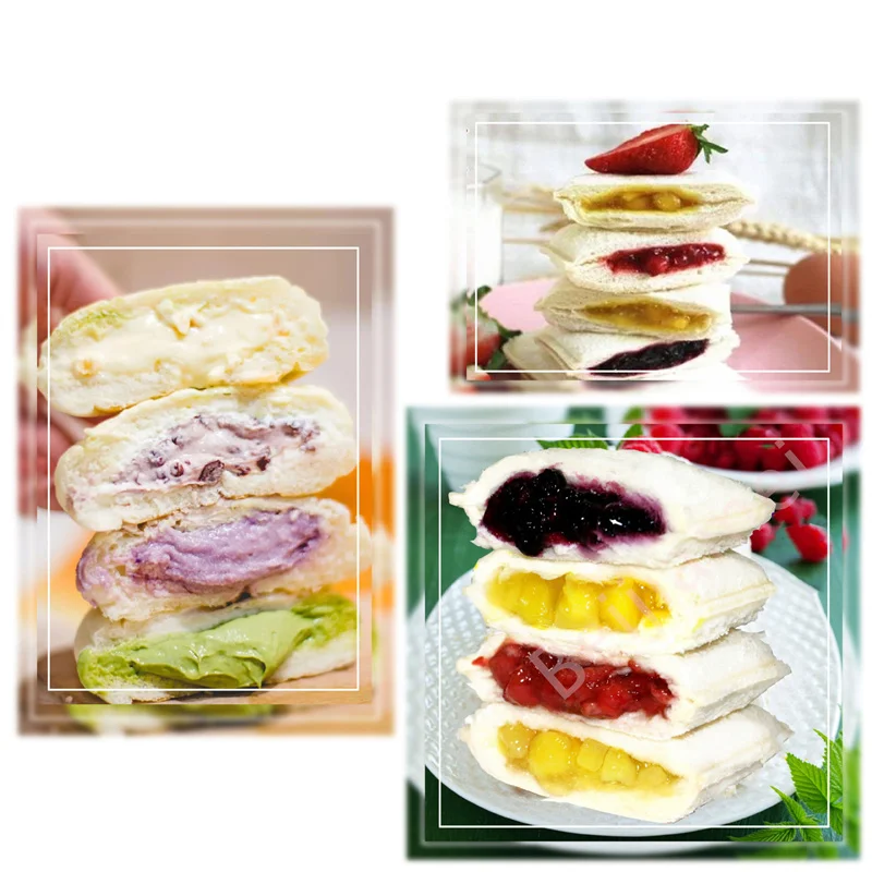 110V/220V Electric Hot Ice Cream Press Hamburger Commercial Insulation Machinery Ice Creams Hamburger Machine 600W 4