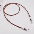 Brown silver buckle