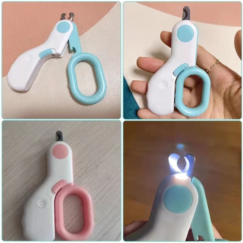 Professional Cat Nail Clipper Cutter With Led Light Scissors Suit for Dog Grooming Tool Trimmer Pet