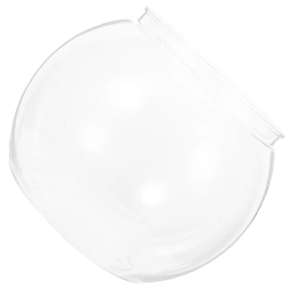 Plastic Clear Round Fish Bowl Aquarium Keeper Tank Vase Pot for Snow Living Room Tabletop Ecological Fish Tank Self