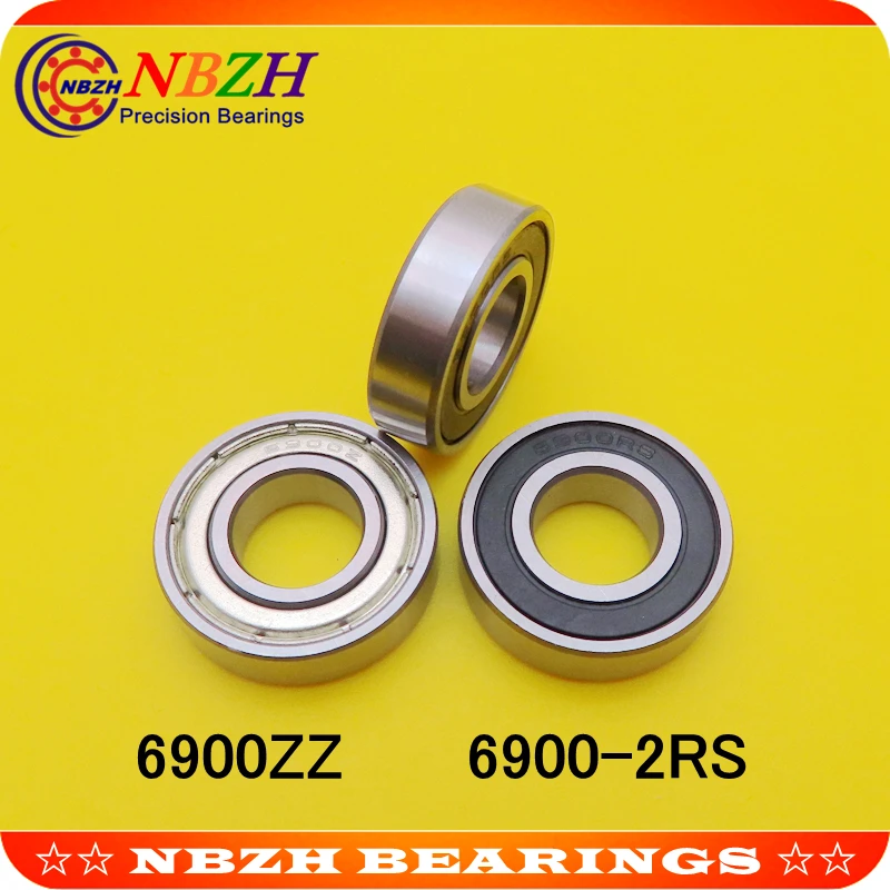 Thin Wall Deep Groove Ball Bearing 2pcs 6900ZZ 6900-2RS S6900ZZ S6900-2RS 10*22*6 Mm ball bearings