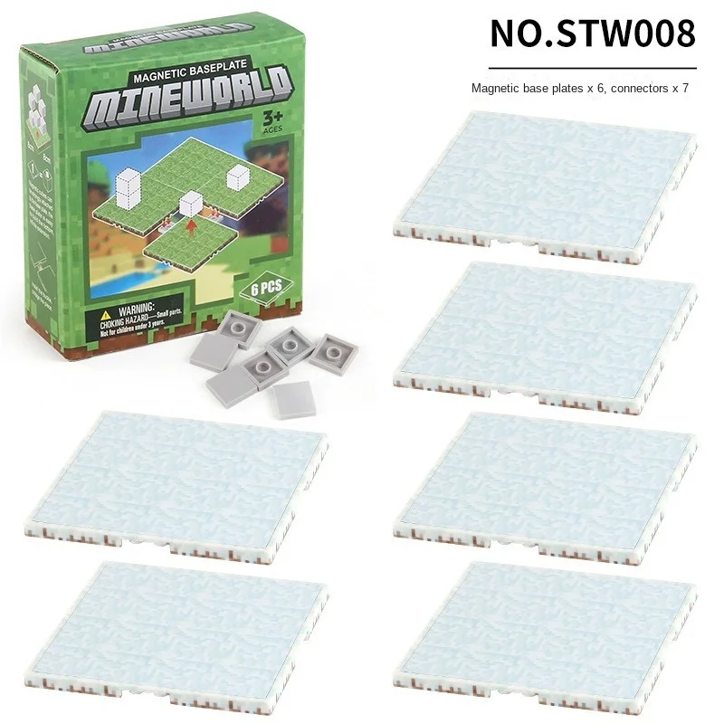 Magnetic Building Blocks Toy Set with Variety Baseplates