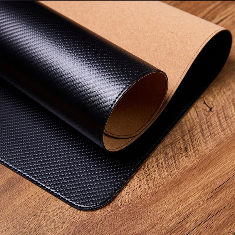 Carbon Fiber Texture Leather Mouse Pad Gaming Desk Mat Design Waterproof For Keyboard and Computer Desk mouse pad,gaming mousepad,computer desk mat