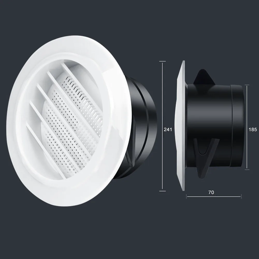 Round Air Vent Extract Valve Grille Diffuser Ducting Ventilation Cover 75-200mm Vents Cover Ventilation Grilles Air Circulation with air vent grille ventilation grille air vent cover ducting ventilation cover