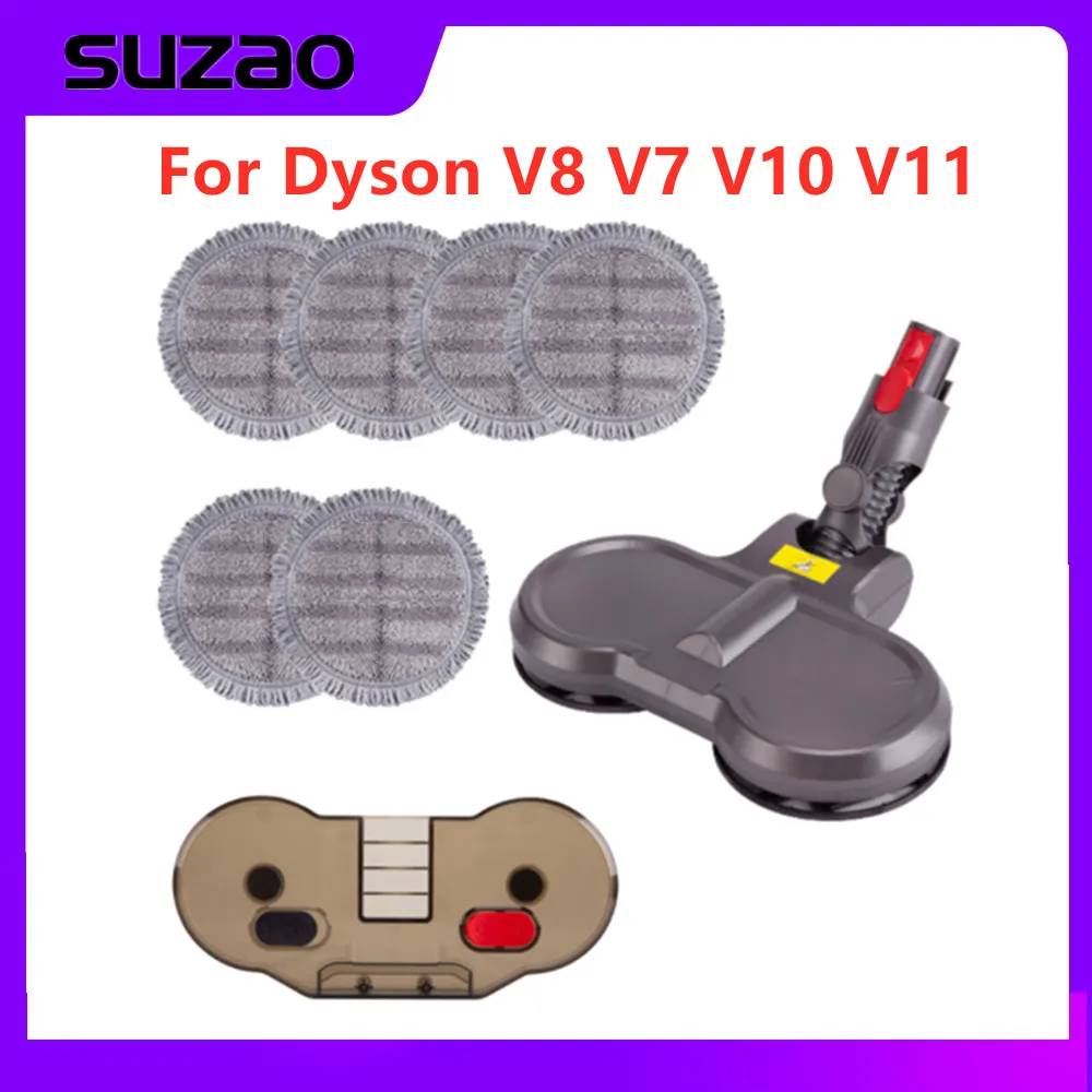 

Электрическая головка для влажной и сухой уборки для Dyson V7 V8 V10 V11, сменные детали, бытовая с резервуаром для воды, насадка для швабры, насадки, чашка для воды