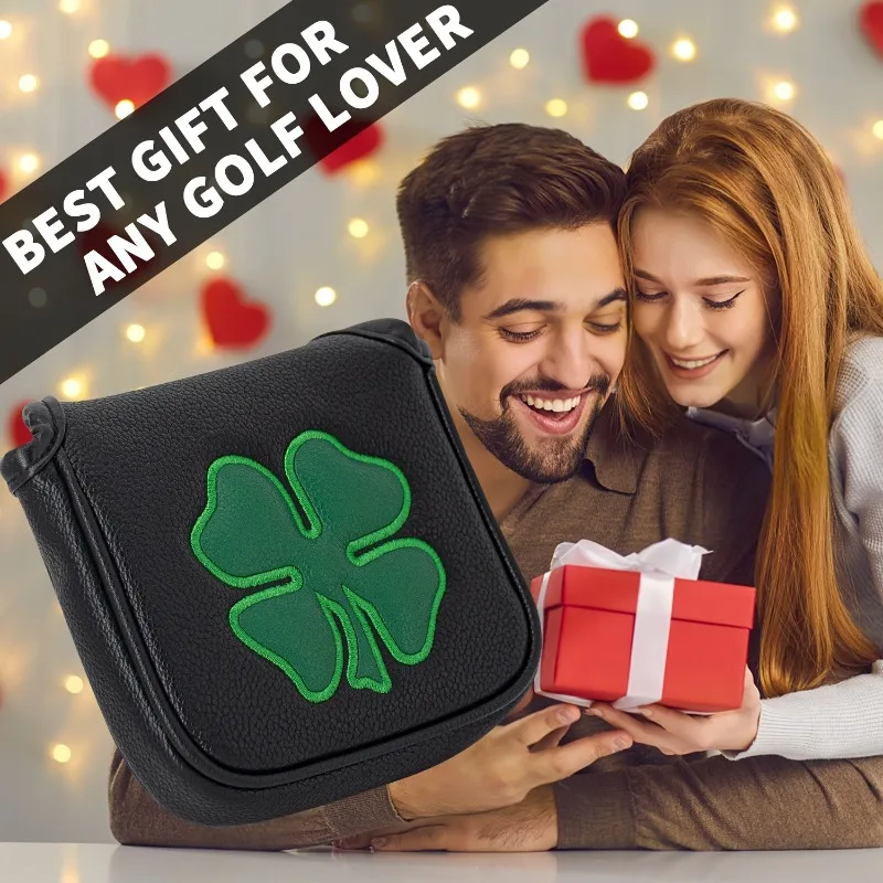 Stylish Clover Golf Putter Cover - Durable, Easy-to-Clean Protective Accessory