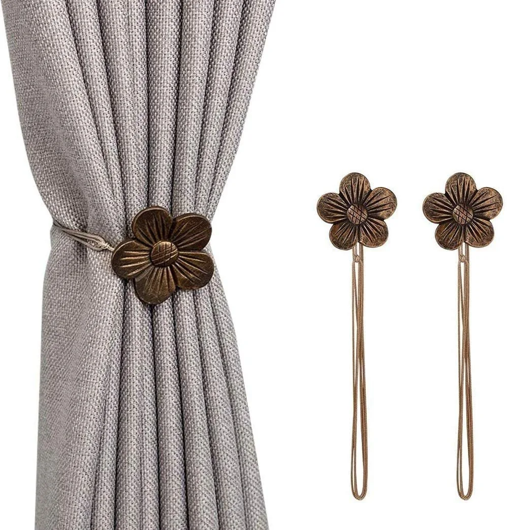 2020 1x Magnetic Curtain Clip Curtain Holders Tieback Buckle Clips Hanging Ball Buckle Tie Back Curtain Accessories Home Decor