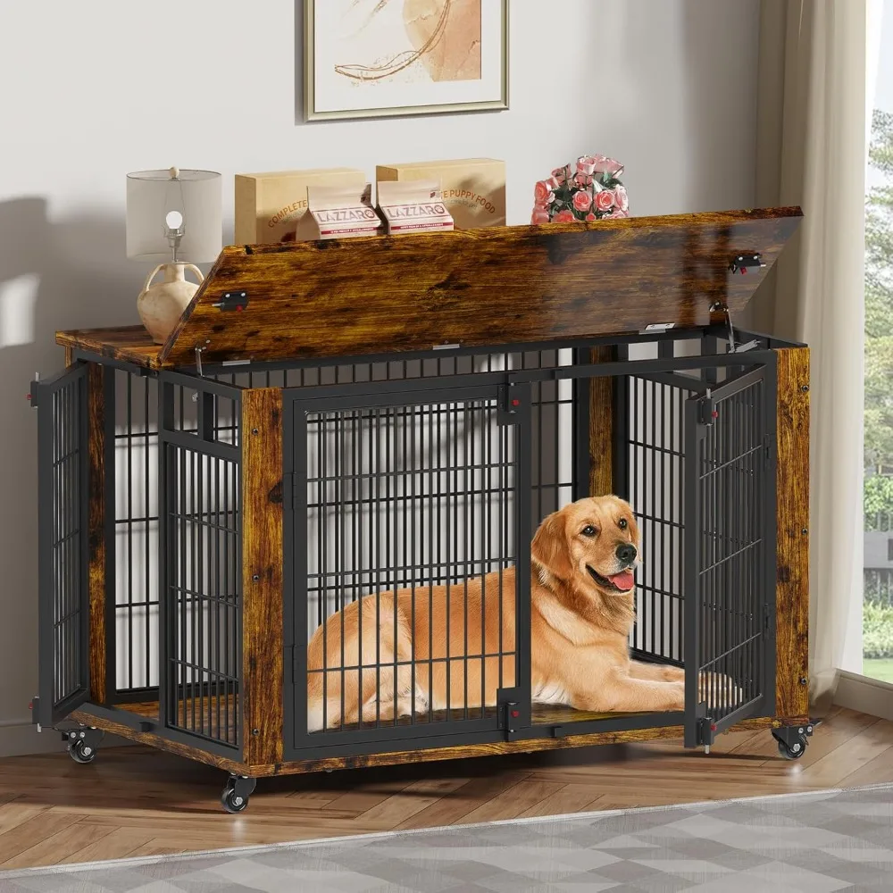 XL Moveable Dog Crate 1