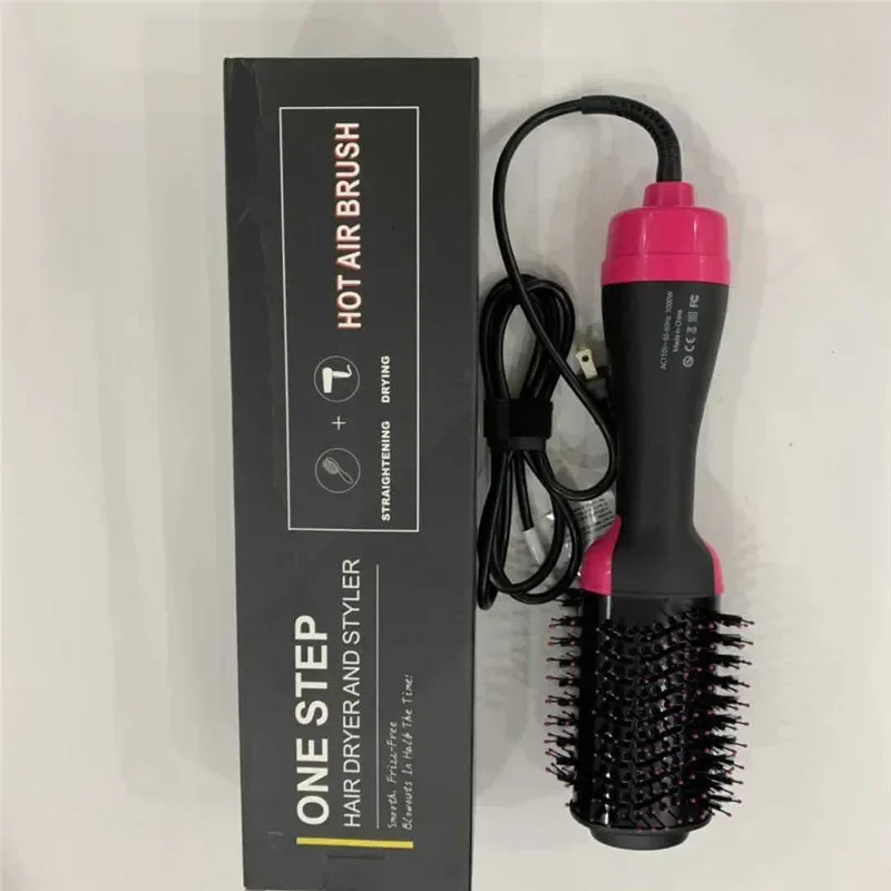 1200W Hair Dryer Volumizer Hot Air Brush Straightener Curler Comb Roller Styler 3