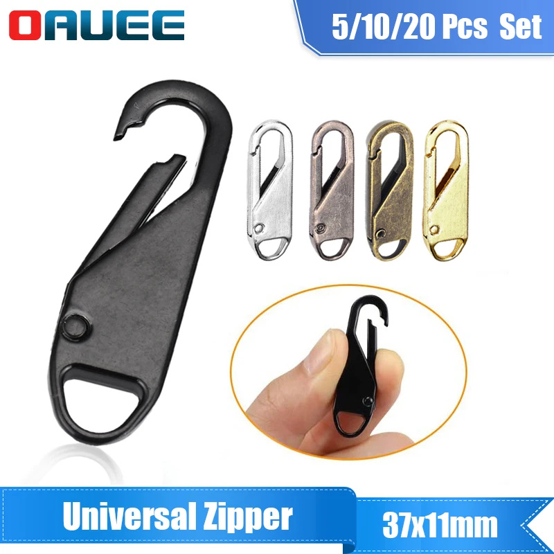 5/10/20 Pcs Fashion Universal Zipper Puller Slider Instant Sewing