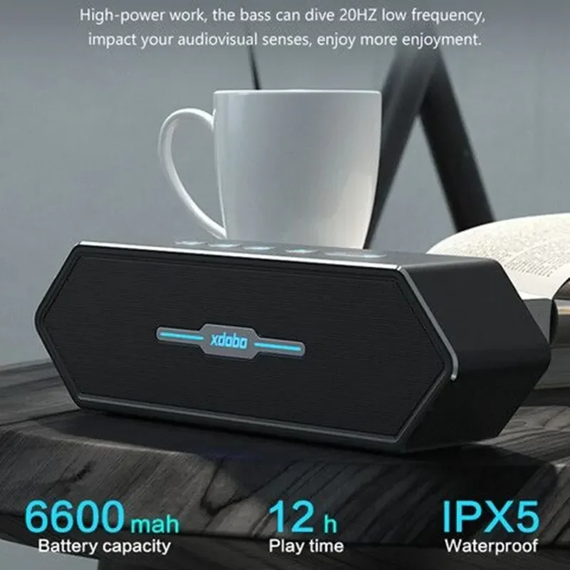 

XDOBO Nirvana 50W High Power Game Bluetooth Speaker TWS 3D Stereo Surround Wireless Subwoofer Home Theater Soundbar For Computer