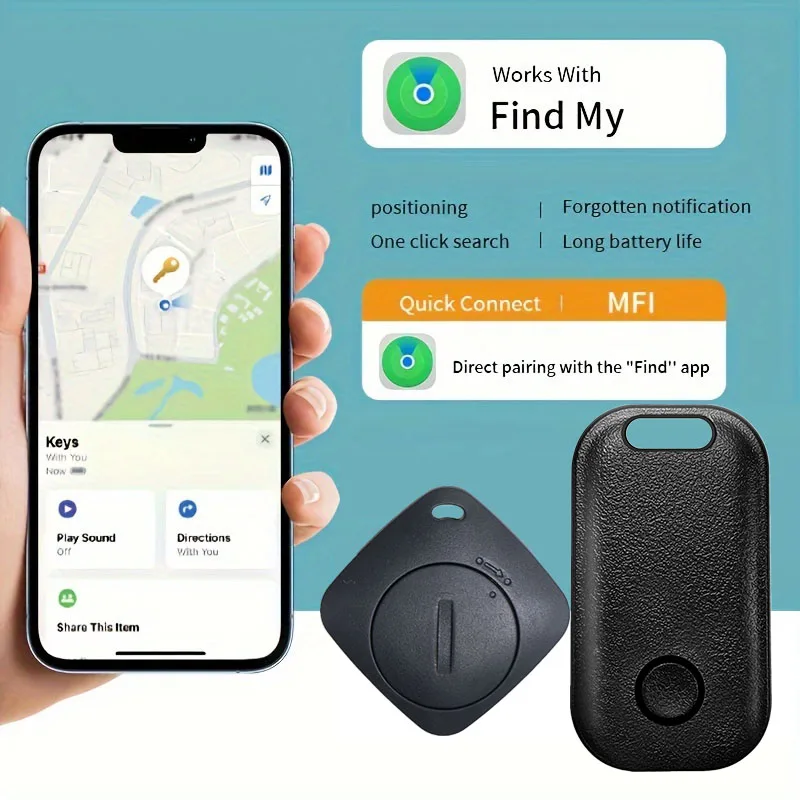 Compact Smart Bluetooth GPS Tracker with Global SOS Locator and Anti-Lost Features