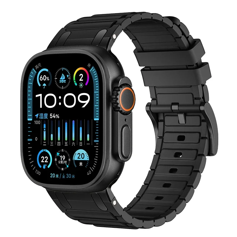 Enhanced Silicone Strap with Modified Metal Integration