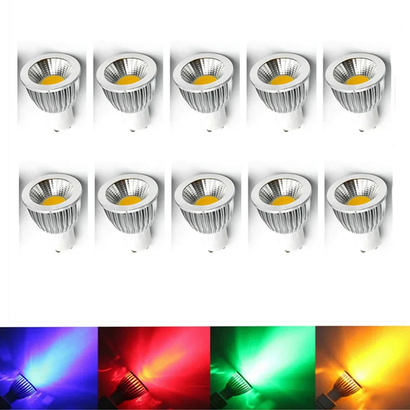 

10pcs LED Lamp Spotlight BULB 9W 12W 15W Spot Light Bulb 220V COB SMD lampara LED GU 10 Bombilla GU10 led Ampul Home Lighting