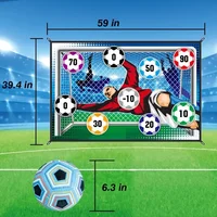 Soccer Game Mat Set Outdoor Indoor Soccer Toys Multiplayer Competitive Soccer Games Children Football Training Boy Gifts 4